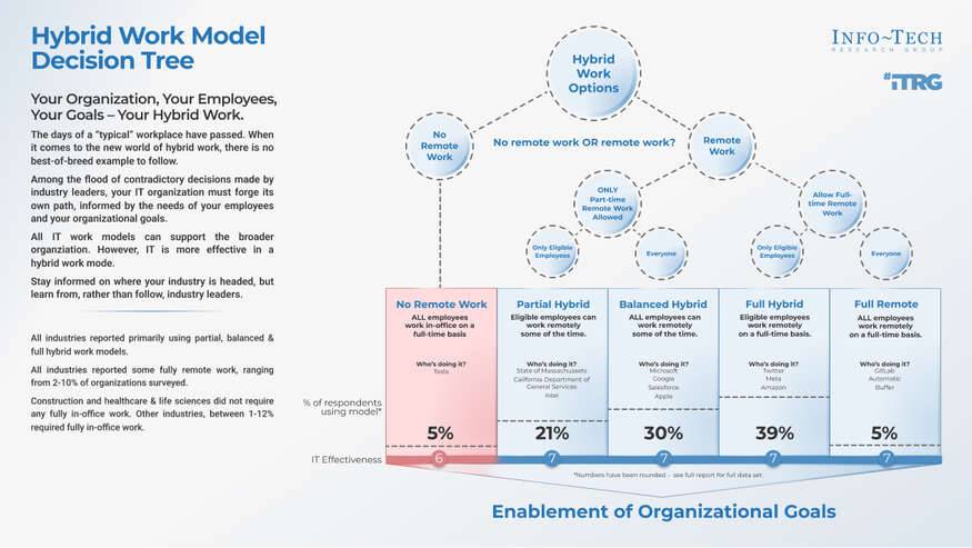 State of Hybrid Work in IT visualization