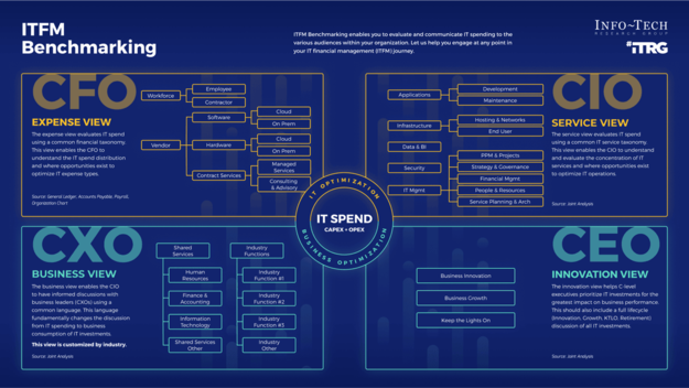 Achieve IT Spend & Staffing Transparency visualization